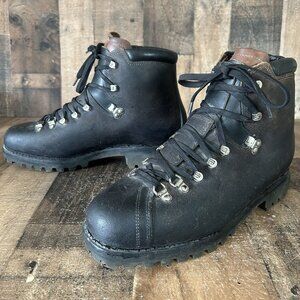 Minerva Swiss Army Vintage Hiking Mountaineering Boots Mondo 30.5 Mens US 12.5